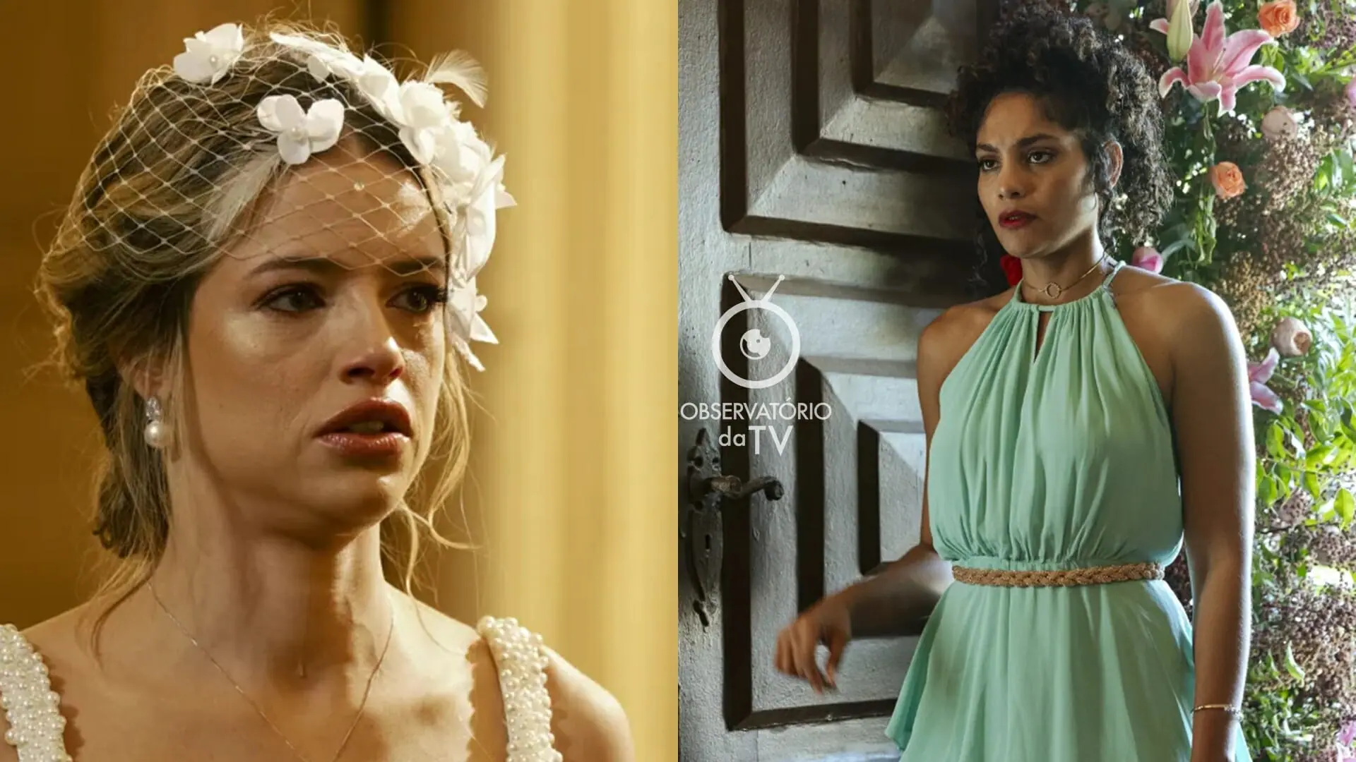 Graça (Agatha Moreira) e Aline (Barbara Reis) de Terra e Paixão