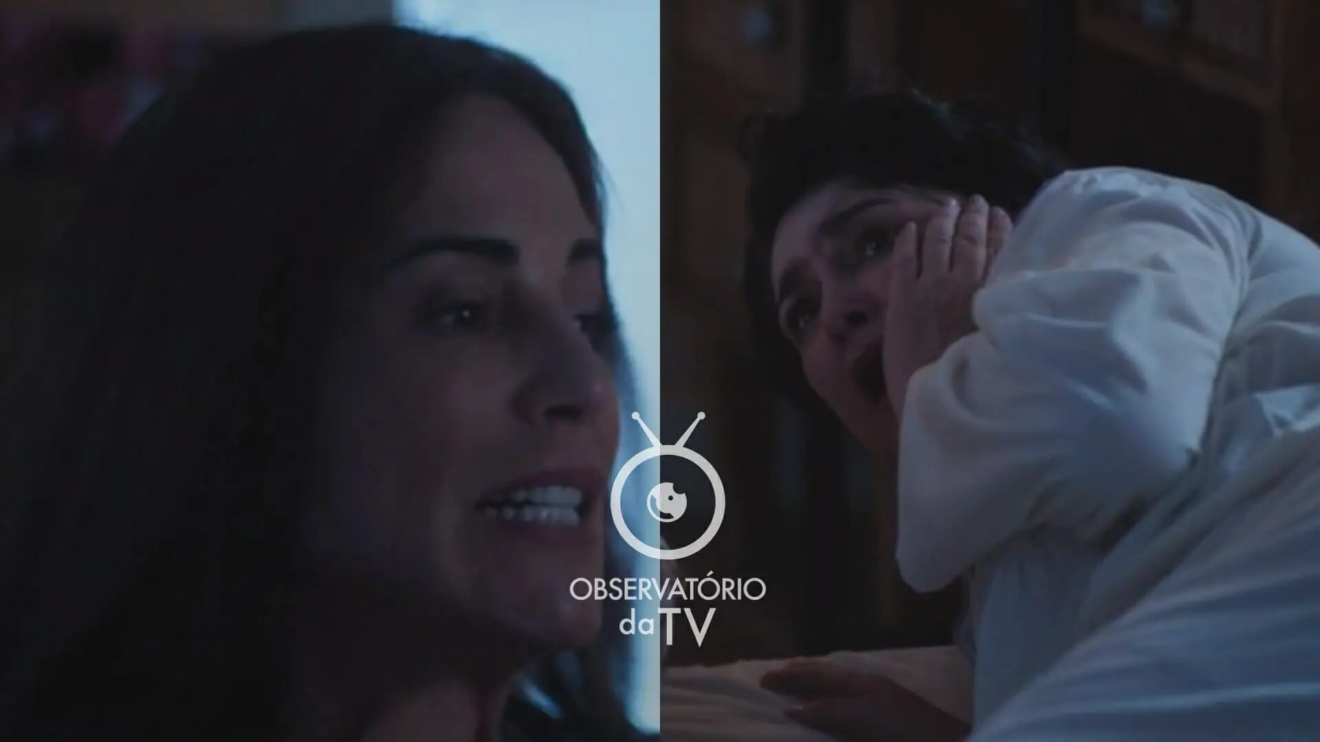 Irene (Gloria Pires) e Angelina (Inez Viana) de Terra e Paixão