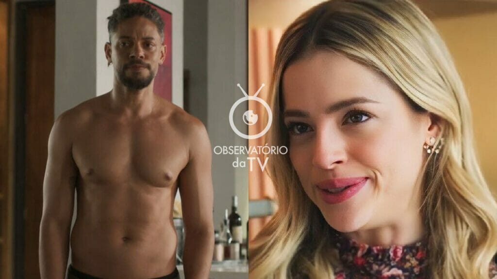 Jonatas (Paulo Lessa) e Graça (Agatha Moreira) de Terra e Paixão