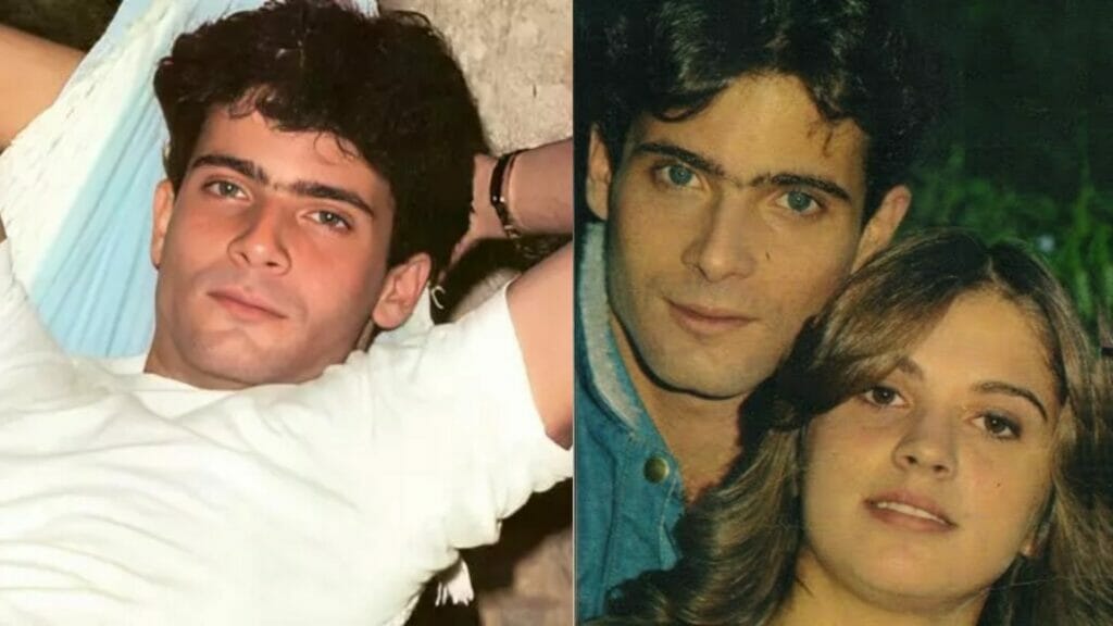 Lauro Corona; ao lado ele com Tássia Camargo, seu par em Elas por Elas