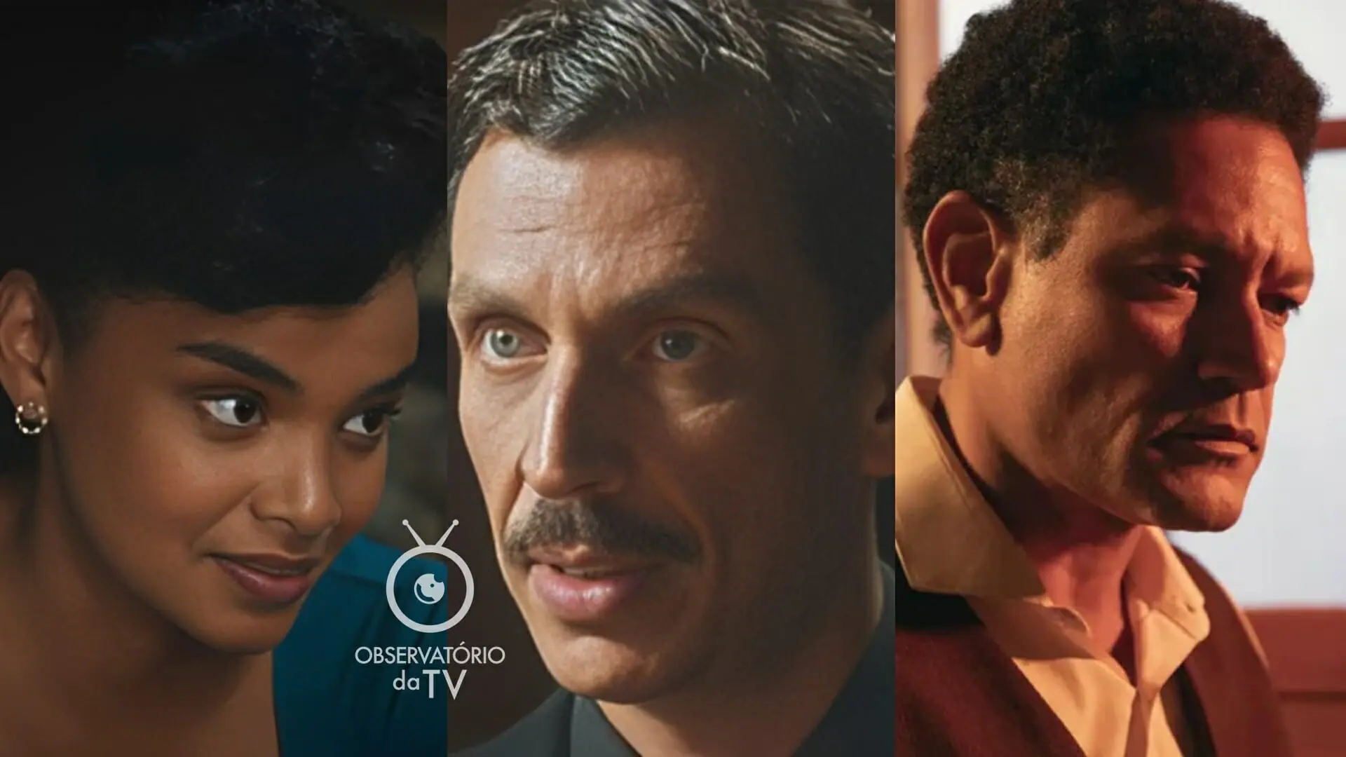 Lívia (Lucy Ramos), Albuquerque (Beto Militani) e Valente (Rodrigo dos Santos) de Amor Perfeito