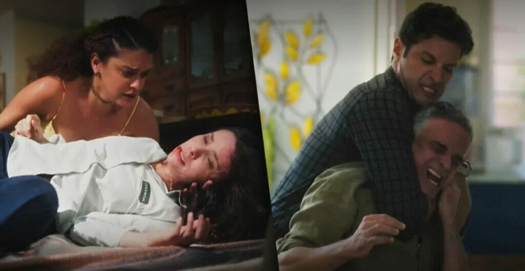 Lucinda, Marino e Andrade em Terra e Paixão