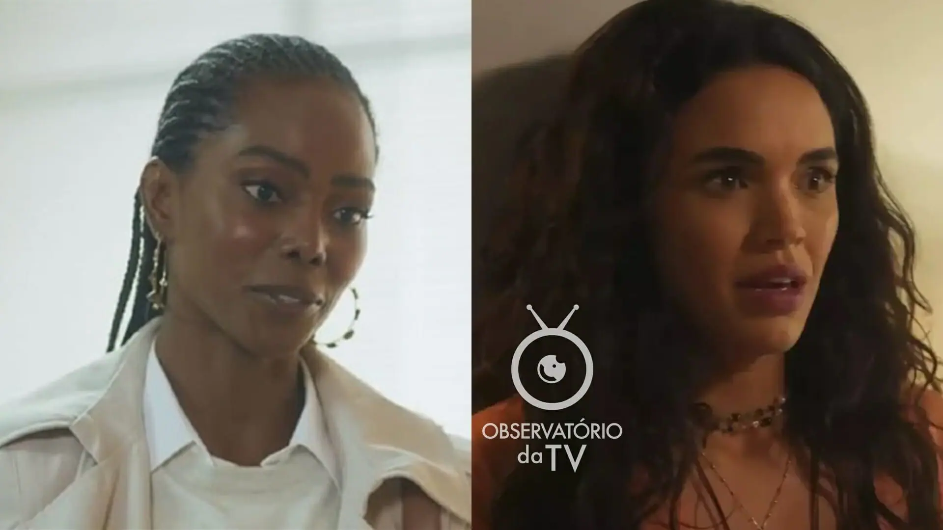 Olívia (Jéssica Córes) e Luna (Giovana Cordeiro) de Fuzuê