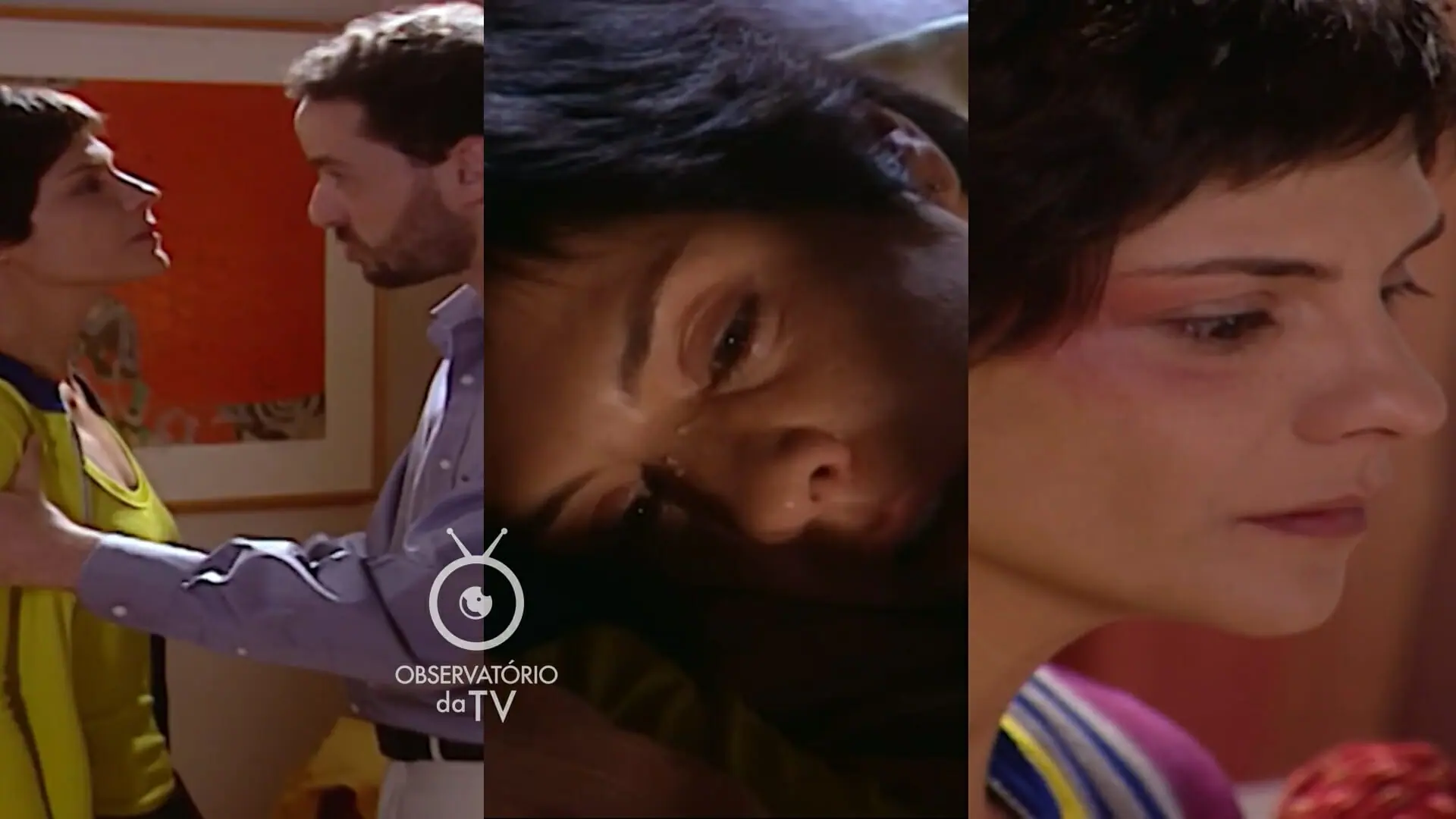Raquel (Helena Ranaldi) e Marcos (Dan Stulbach) de Mulheres Apaixonadas