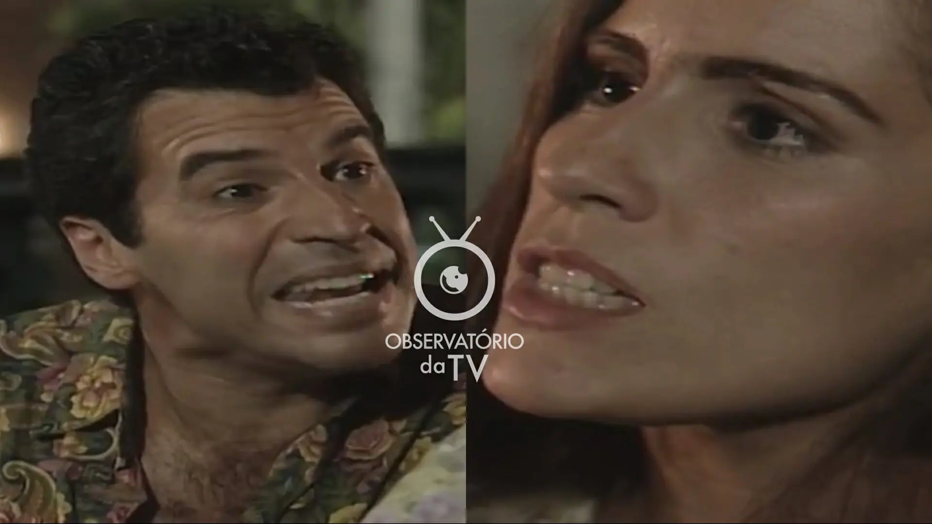 Wanderlei (Paulo Betti) e Raquel (Gloria Pires) de Mulheres de Areia