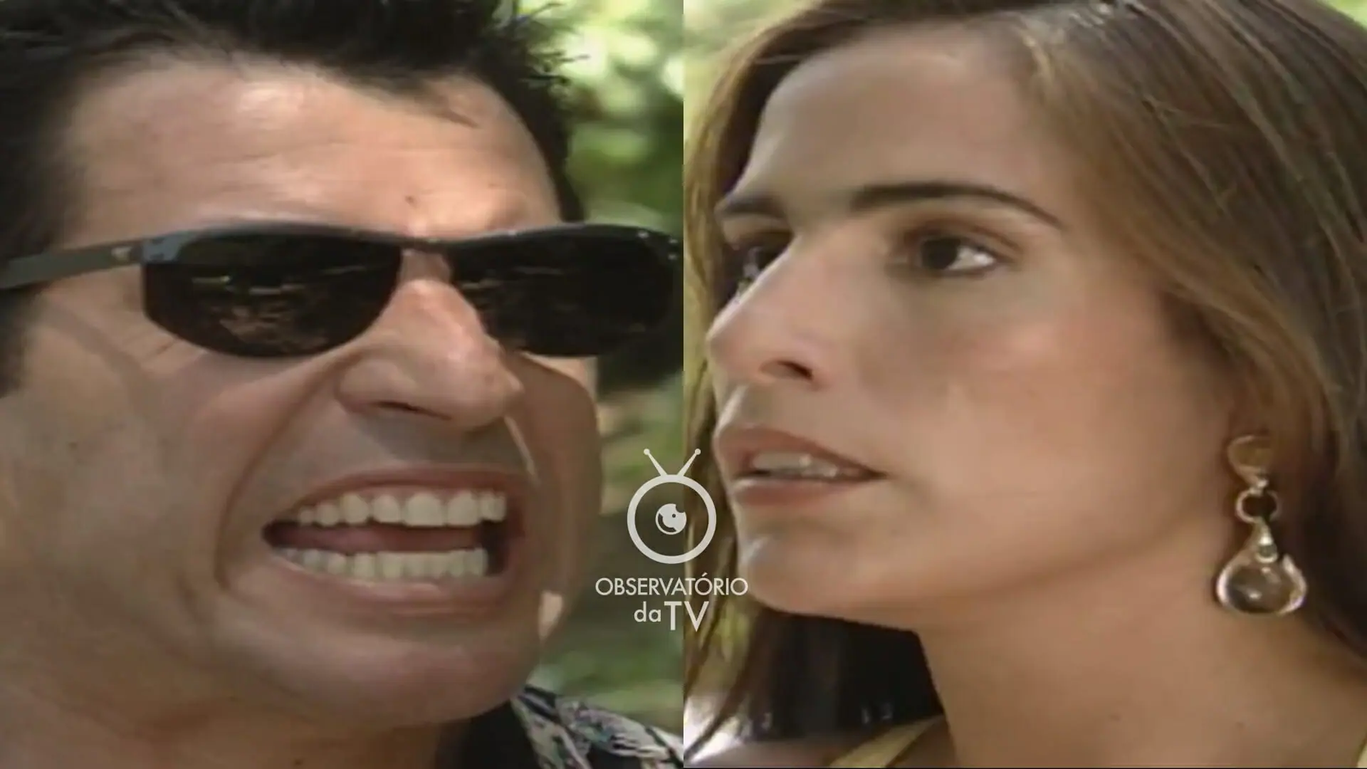 Wanderlei (Paulo Betti) e Raquel (Gloria Pires) de Mulheres de Areia
