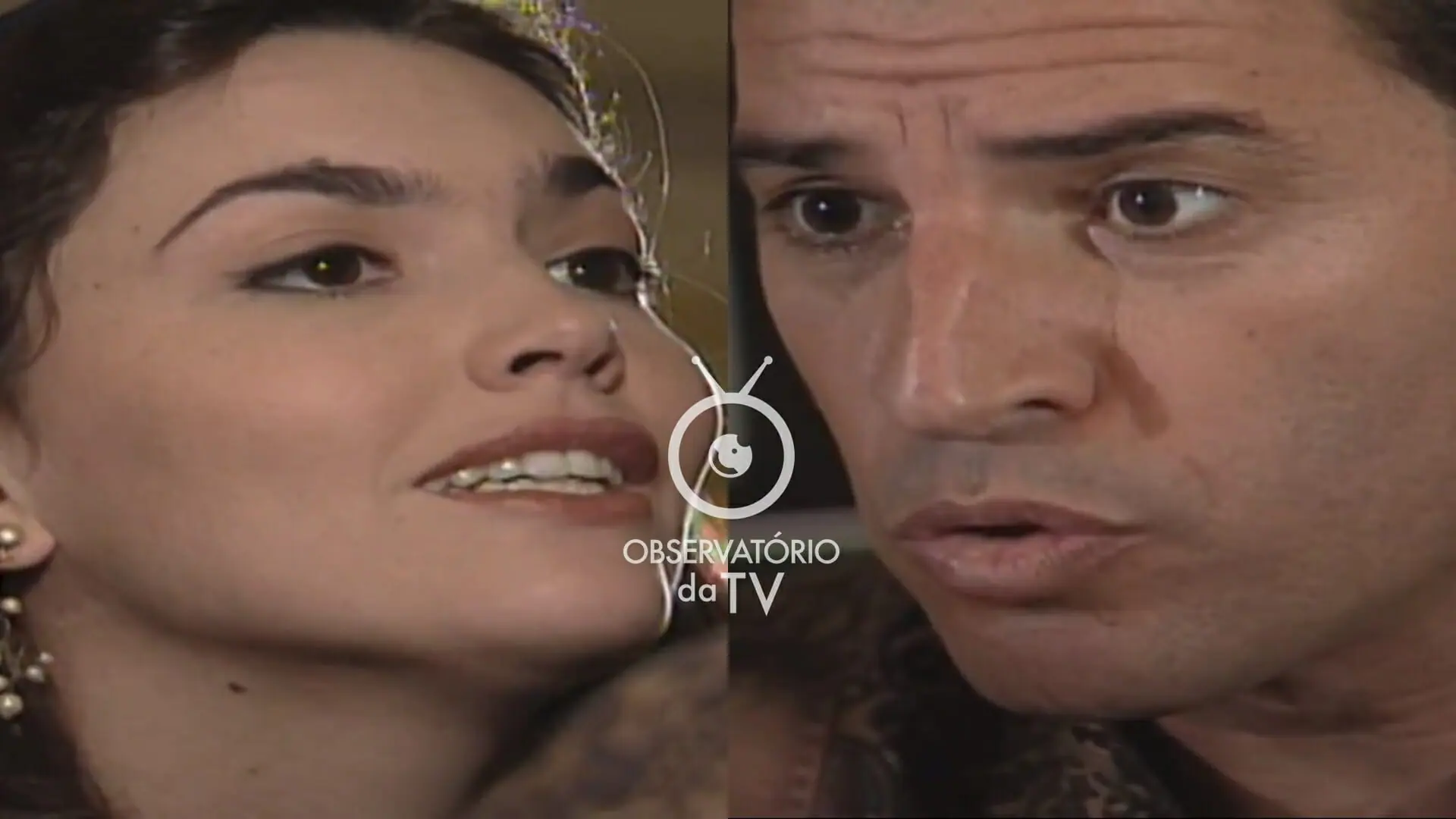 Andréa (Karina Perez) e Wanderlei (Paulo Betti) de Mulheres de Areia