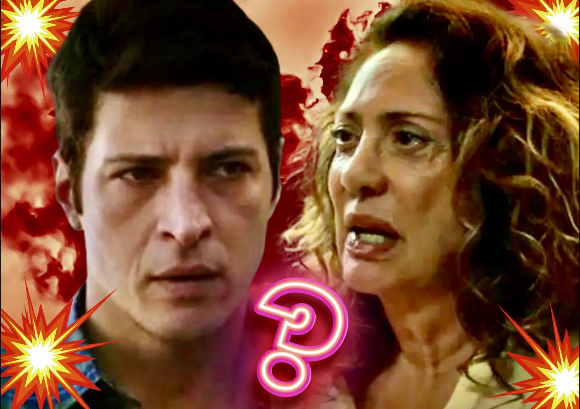 Marino (Leandro Lima) e Agatha (Eliane Giardini) em Terra e Paixão