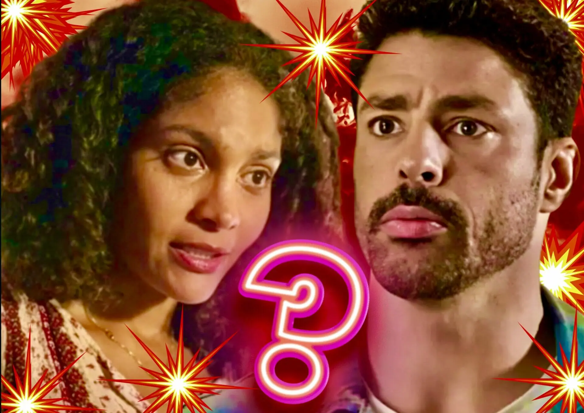 Aline (Barbara Reis) e Caio (Cauã Reymond) de Terra e Paixão