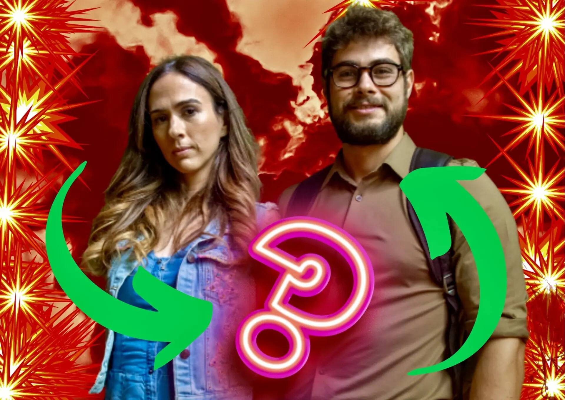 Anely (Tatá Werneck) e Hélio (Rafael Vitti) de Terra e Paixão