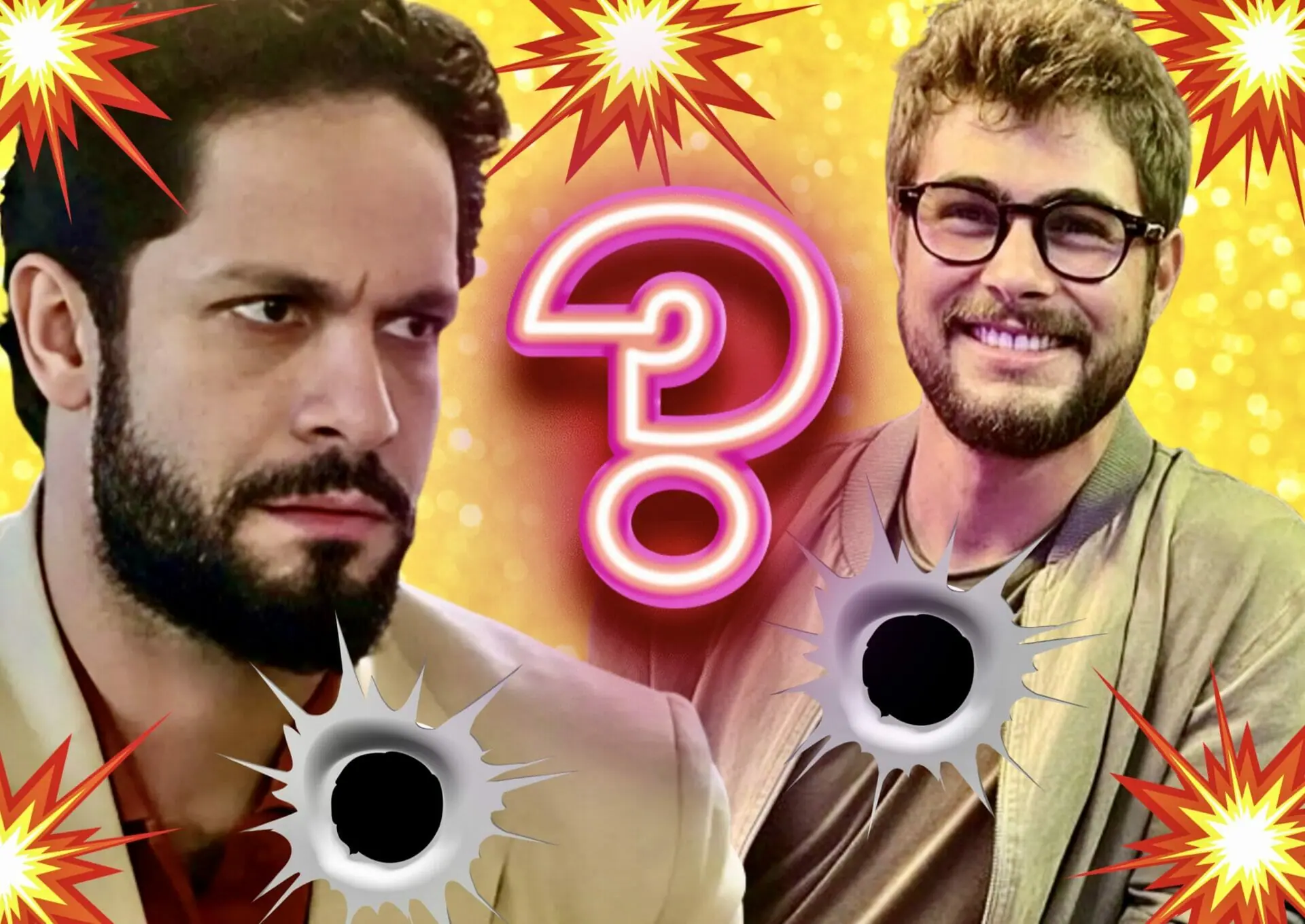 Luigi (Rainer Cadete) e Hélio (Rafael Vitti) em Terra e Paixão