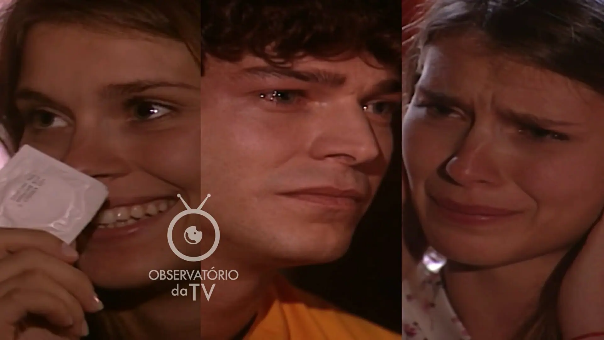 Edwiges (Carolina Dieckmann) e Cláudio (Erik Marmo) de Mulheres Apaixonadas