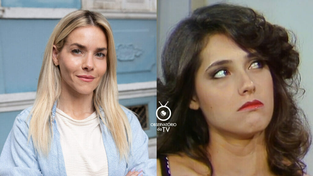 Érica (Monique Alfradique) era Cláudia (Christiane Torloni)