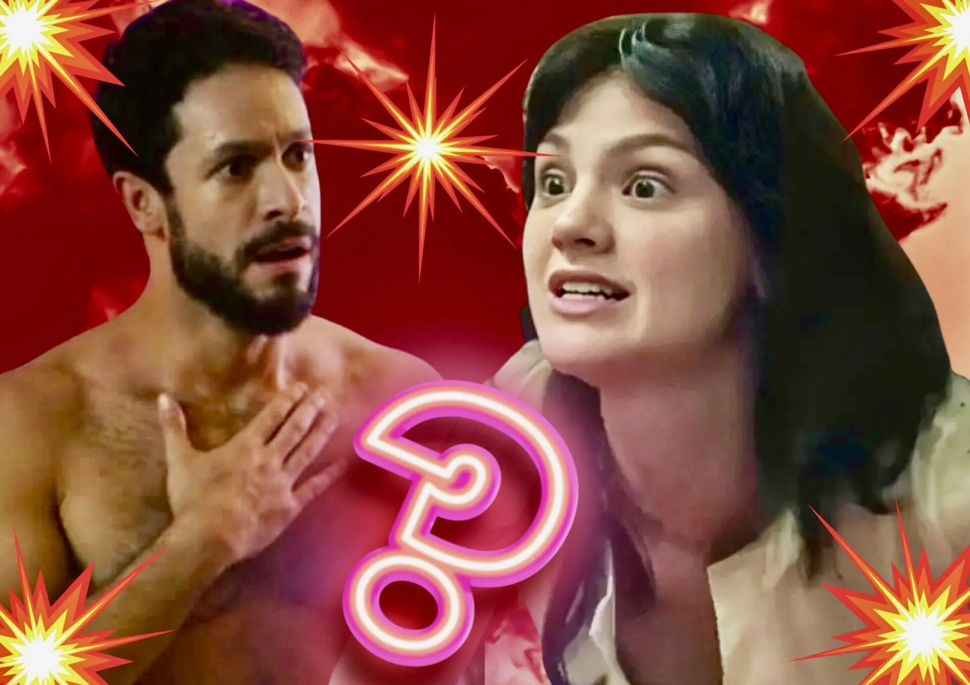 Luigi (Rainer Cadete) e Petra (Débora Ozório) em Terra e Paixão