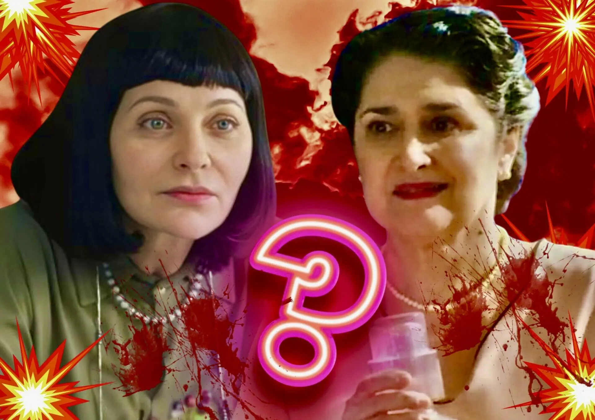 Nice (Alexandra Richter) e Angelina (Inez Viana) em Terra e Paixão