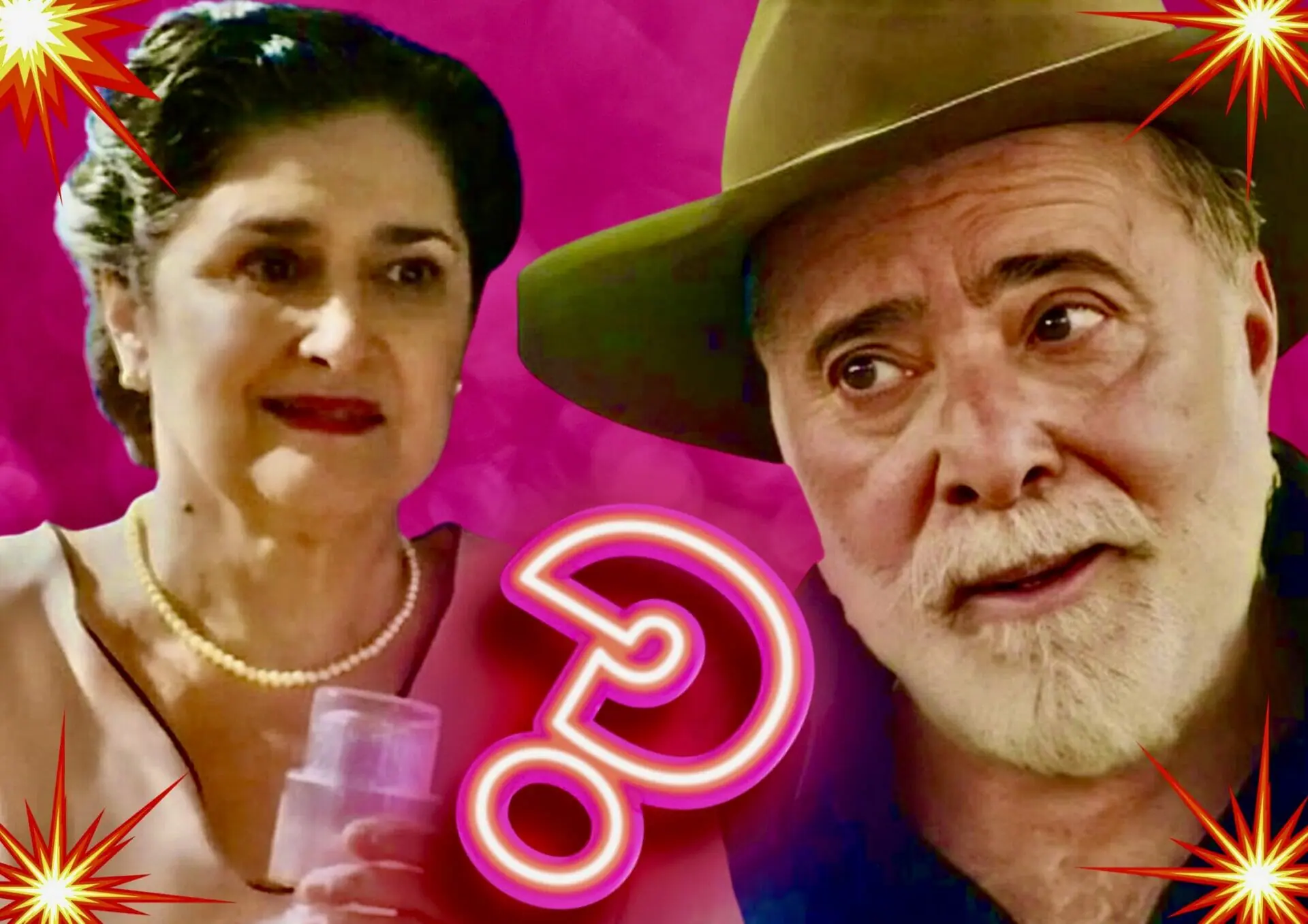 Antônio (Tony Ramos) e Angelina (Inez Viana) em Terra e Paixão
