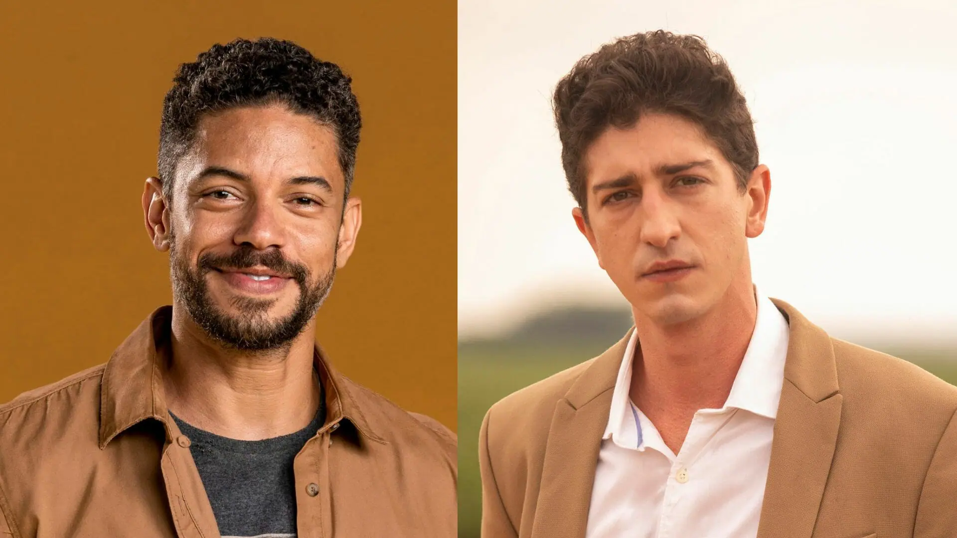 Jonatas (Paulo Lessa) e Daniel (Johnny Massaro) em Terra e Paixão