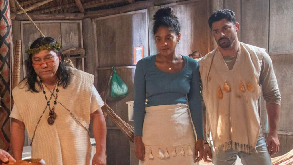 Jurecê (Daniel Munduruku) em Terra e Paixão