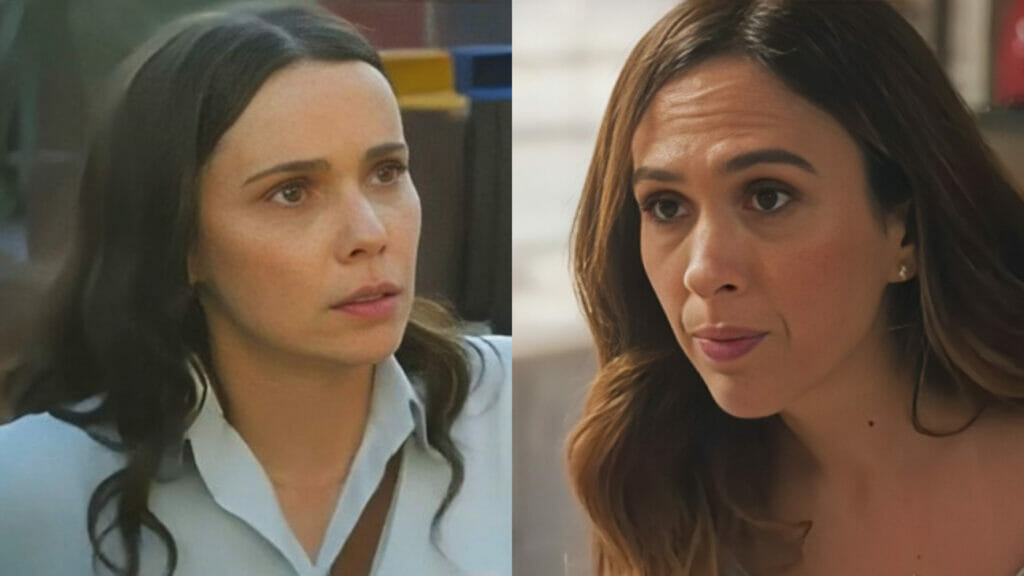 Lucinda (Débora Falabella) e Anely (Tatá Werneck) em Terra e Paixão