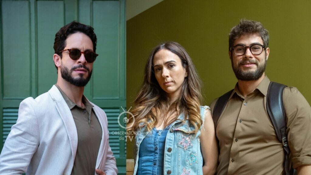 Luigi, Anely e Hélio em Terra e Paixão
