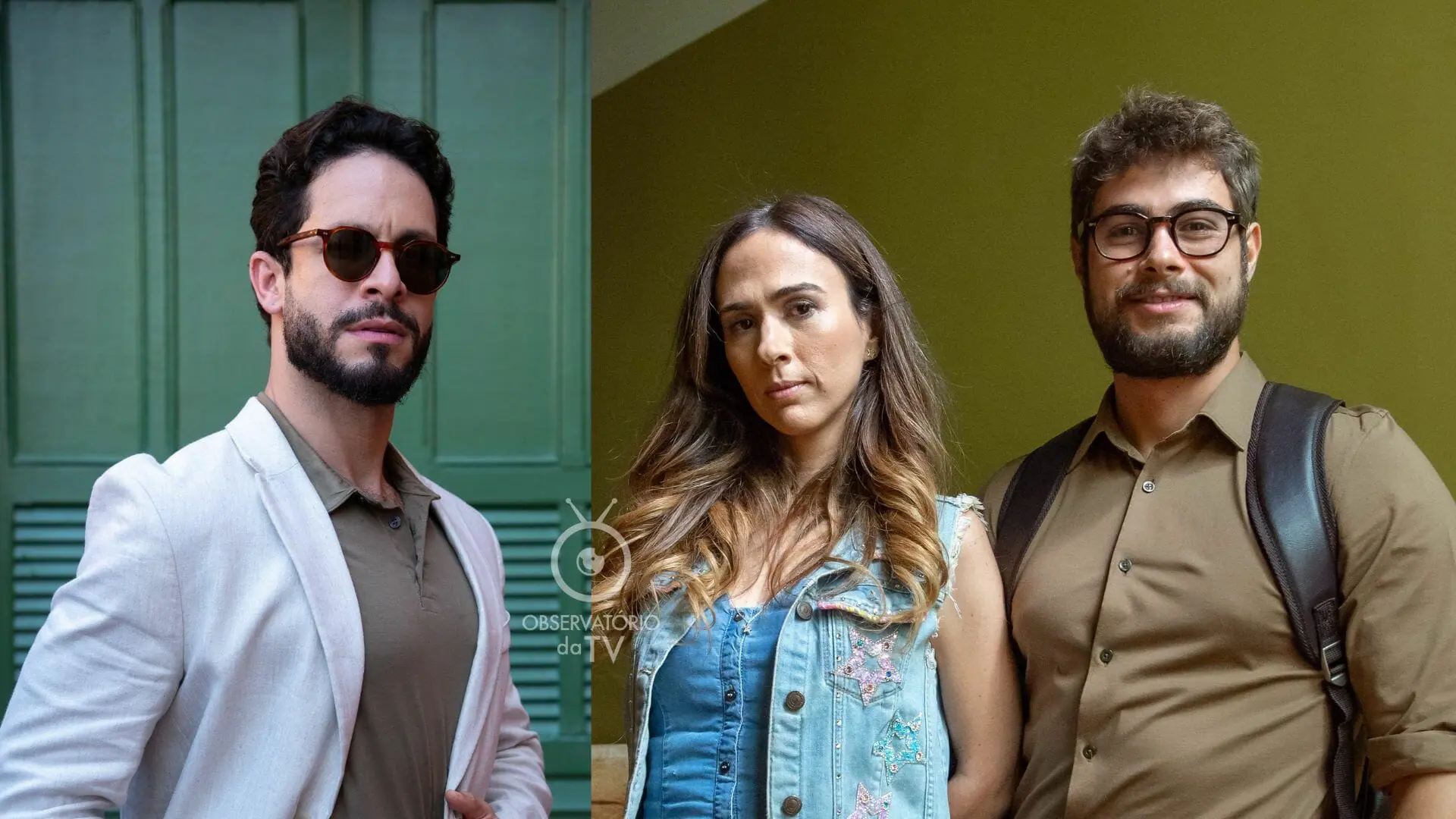 Luigi, Anely e Hélio em Terra e Paixão