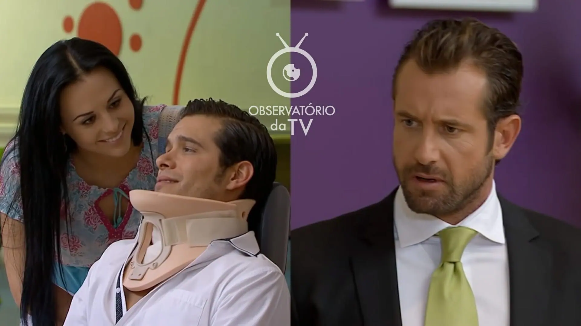 Patrício (Brandon Peniche), Luciana (Zuria Vega) e Rodrigo (Gabriel Soto) de Um Refúgio para o Amor