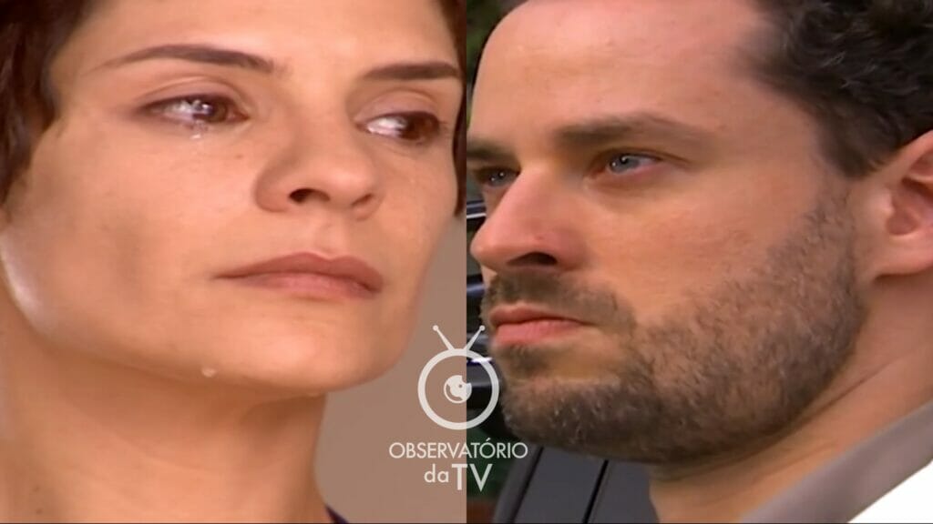 Raquel (Helena Ranaldi) e Marcos (Dan Stulbach) de Mulheres Apaixonadas