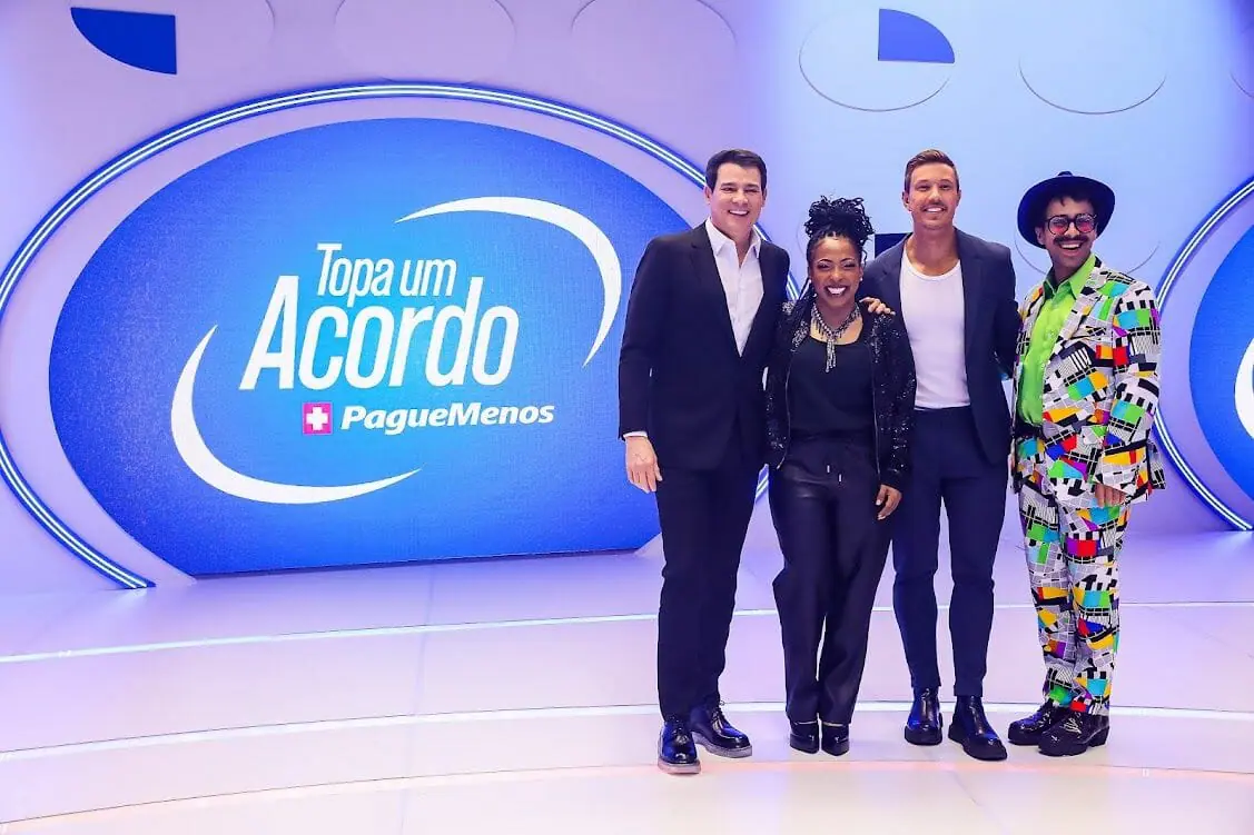 Celso, Juliana, Cartolano e o personagem Cilada