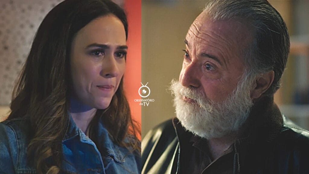 Anely (Tatá Werneck) e Antônio (Tony Ramos) em Terra e Paixão