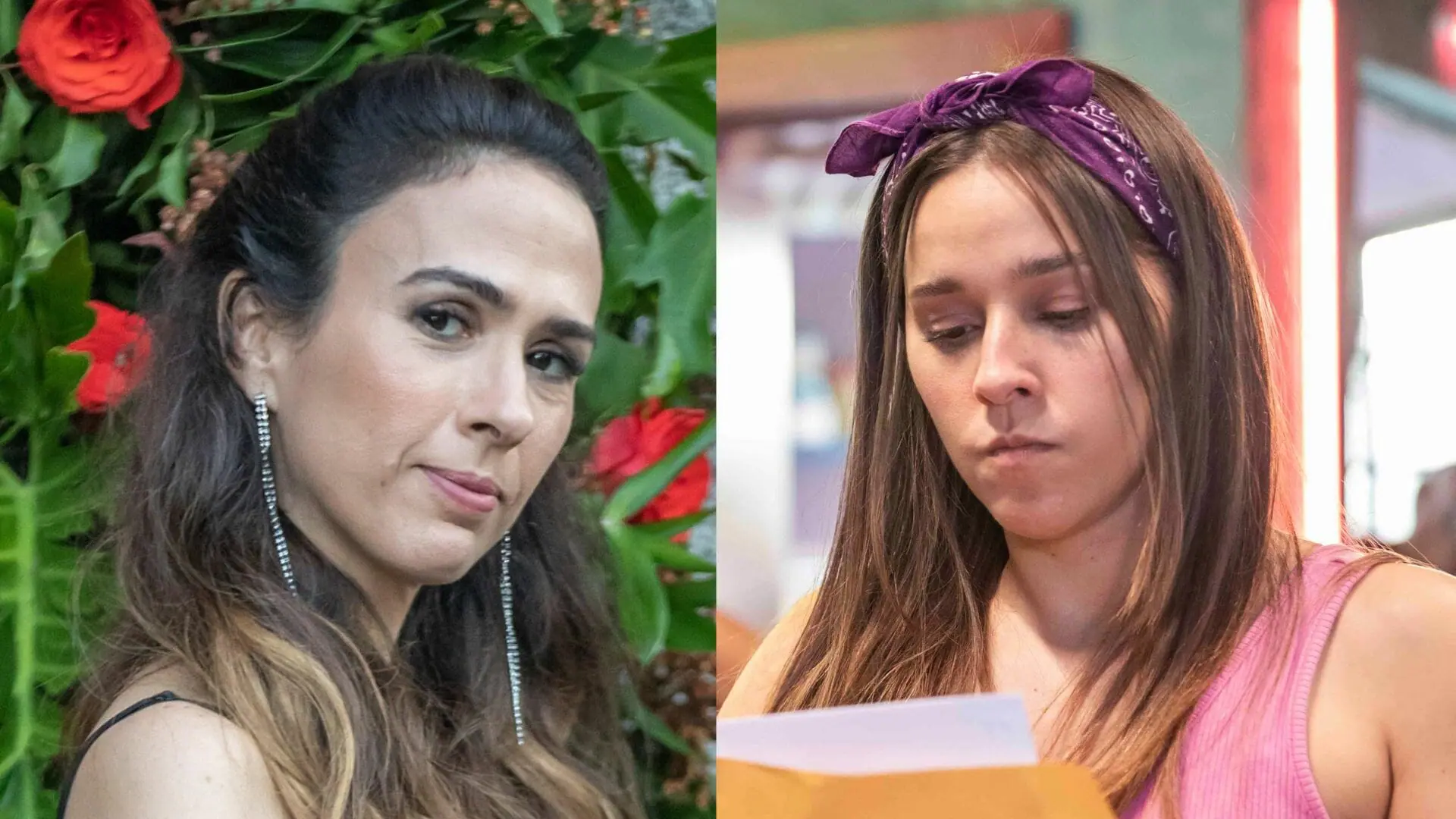 Anely (Tata Werneck) e Berenice (Thati Lopes) em Terra e Paixão