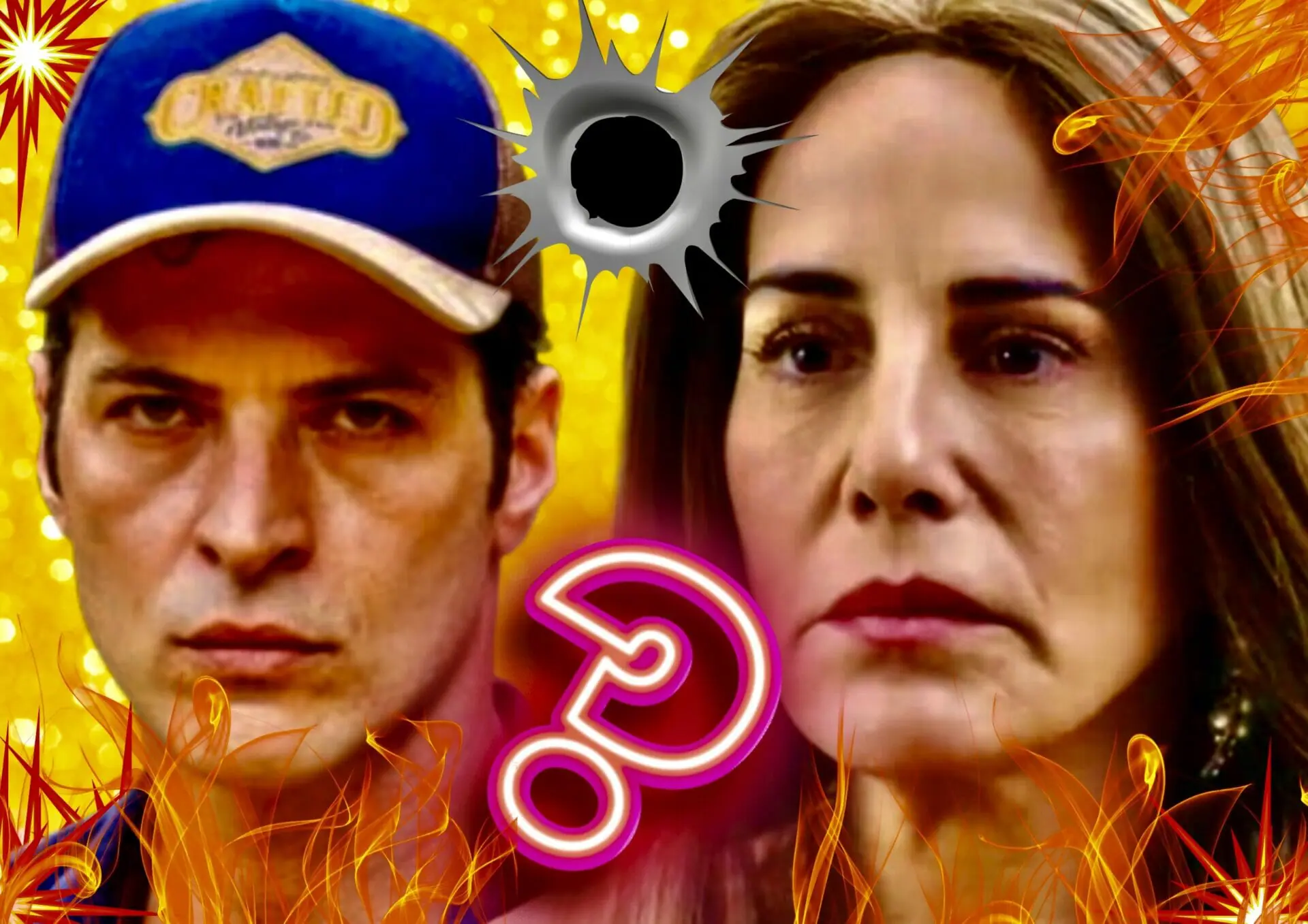 Irene (Gloria Pires) e Marino (Leandro Lima) em Terra e Paixão
