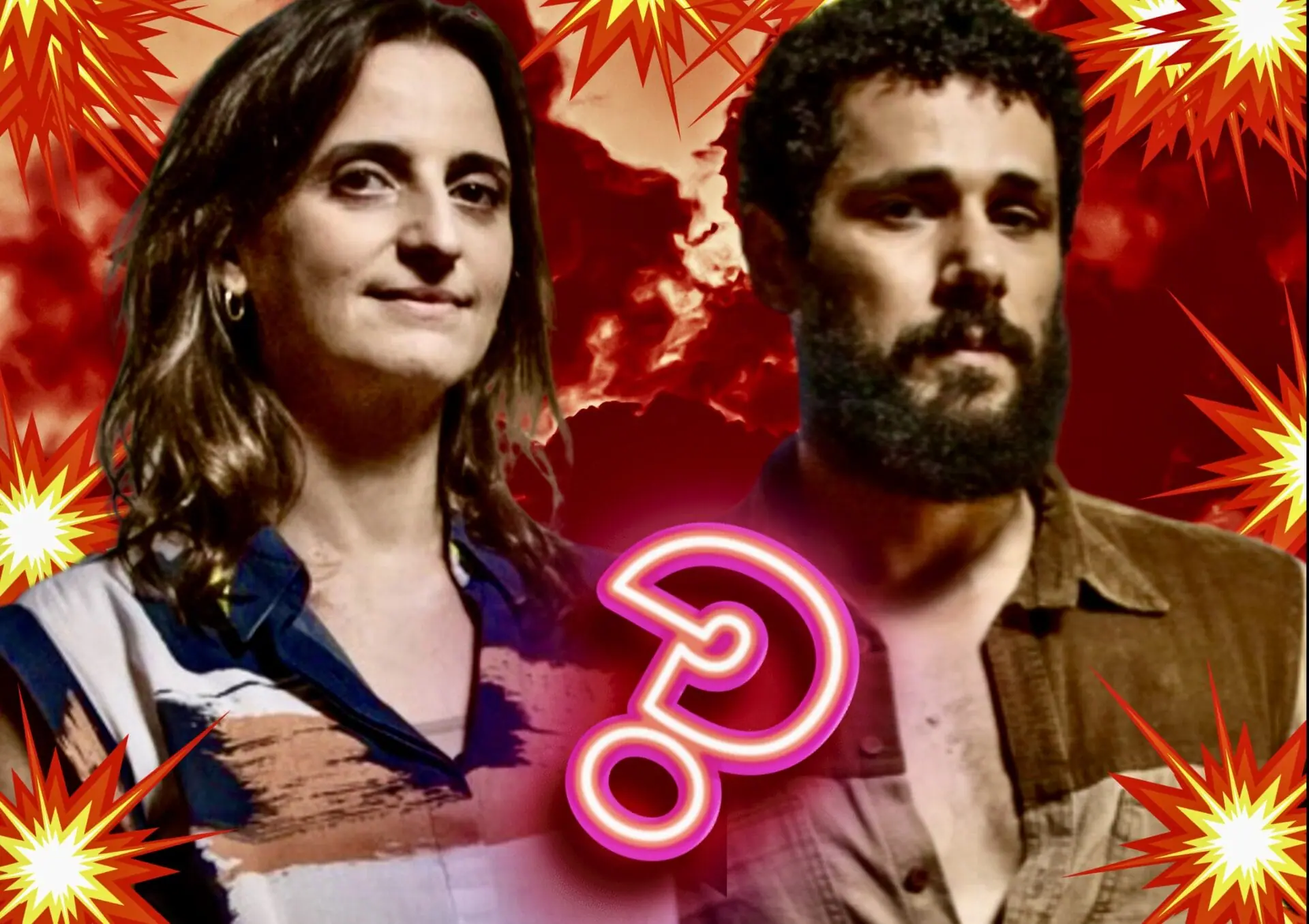 Marta (Kika Kalache) e Ramiro (Amaury Lorenzo) em Terra e Paixão