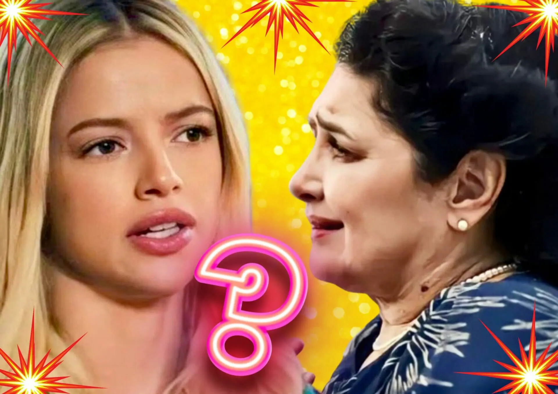 Angelina (Inez Viana) e Graça (Agatha Moreira) em Terra e Paixão