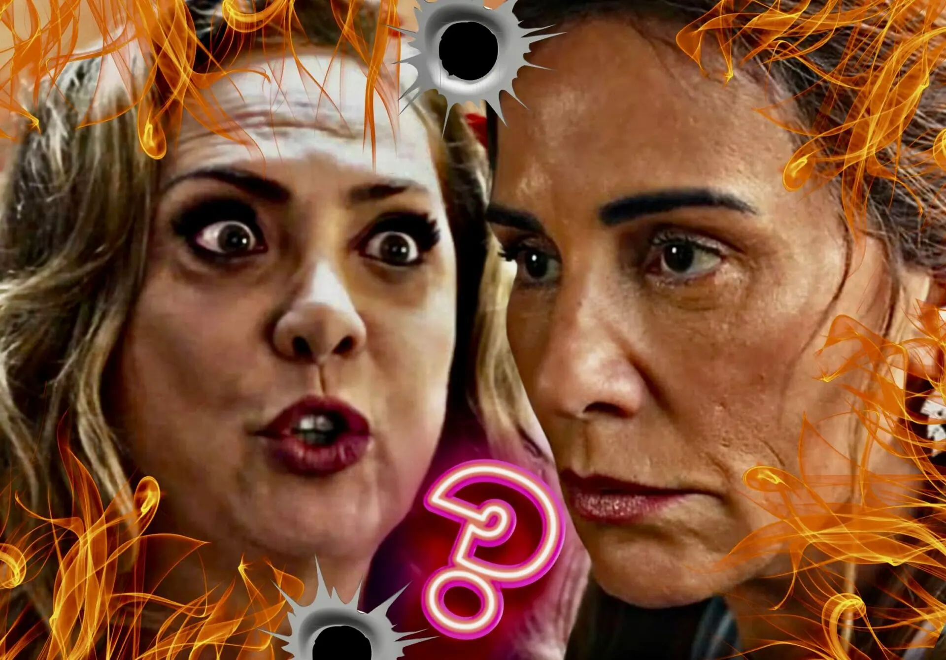 Irene (Gloria Pires) e Agatha (Eliane Giardini) de Terra e Paixão