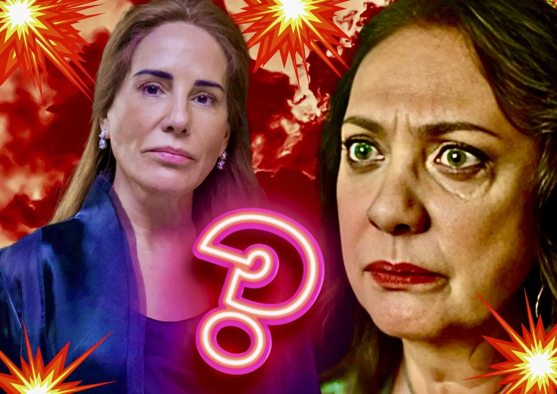 Irene (Gloria Pires) e Agatha (Eliane Giardini) de Terra e Paixão