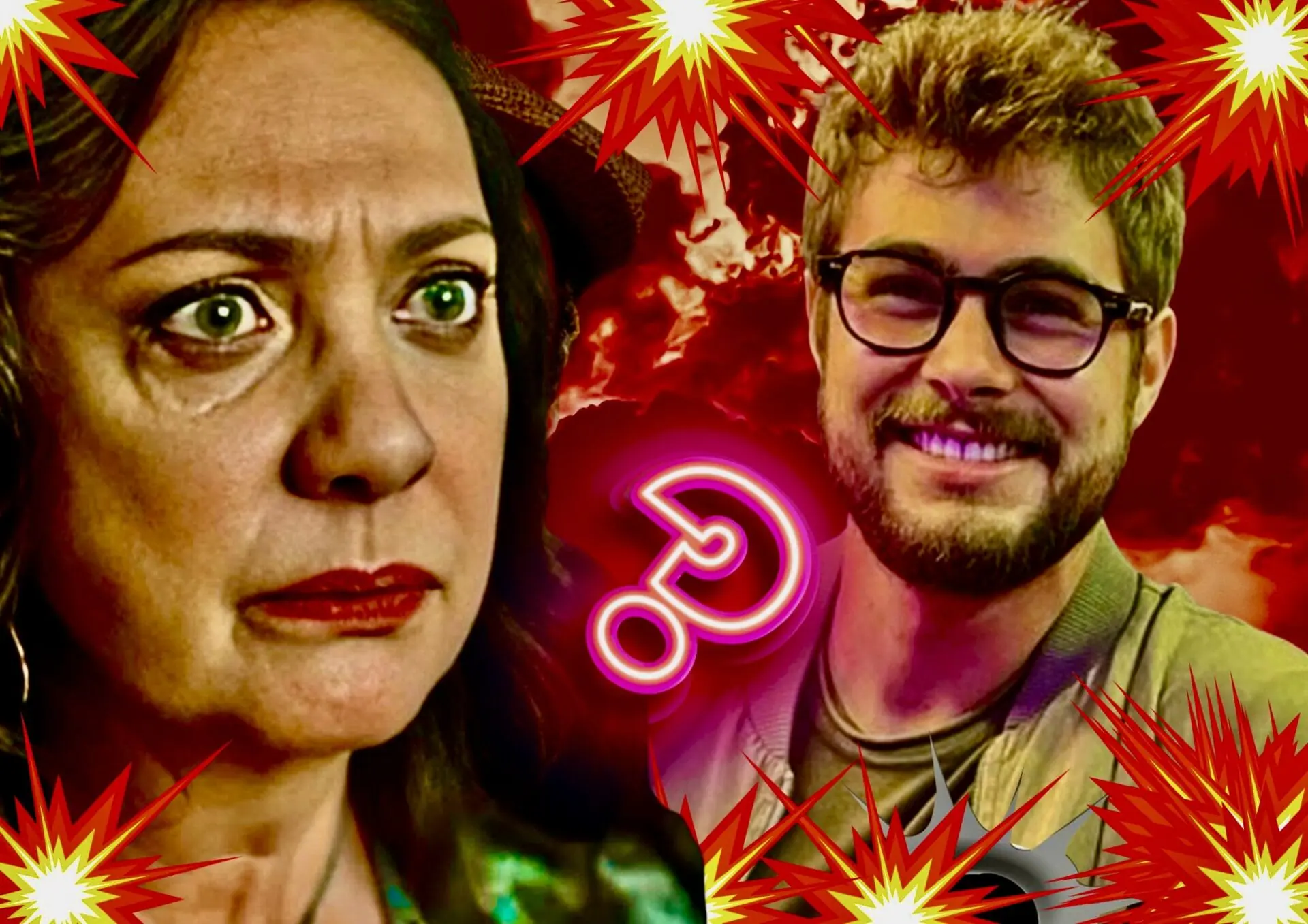 Hélio (Rafa Vitti) e Agatha (Eliane Giardini) em Terra e Paixão