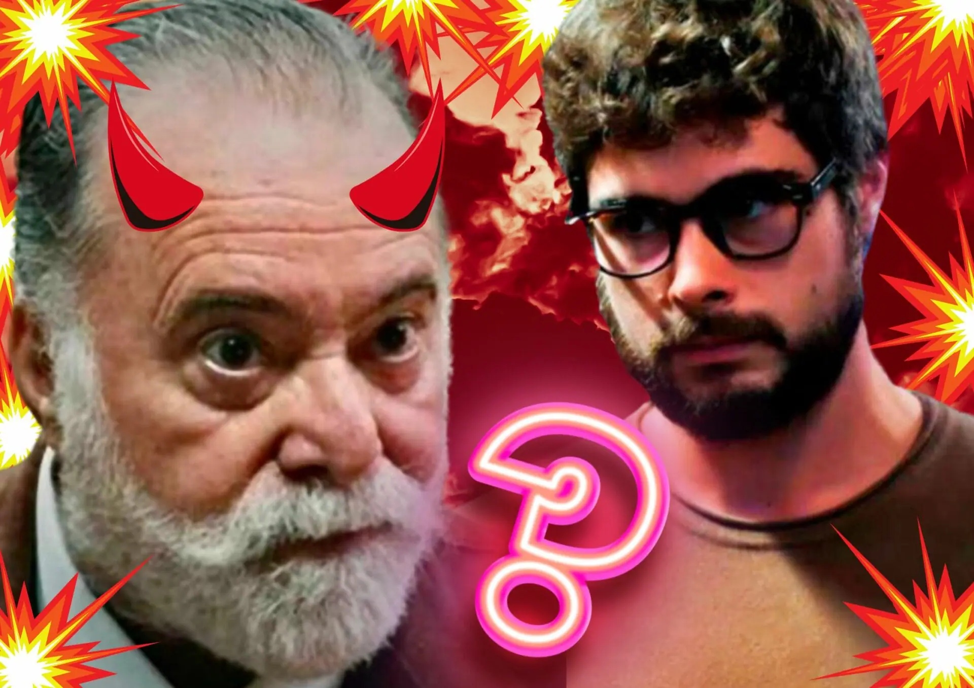 Hélio (Rafael Vitti) e Antônio (Tony Ramos) em Terra e Paixão