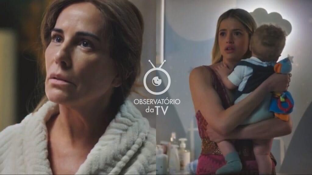 Irene (Gloria Pires) e Graça (Agatha Moreira) de Terra e Paixão