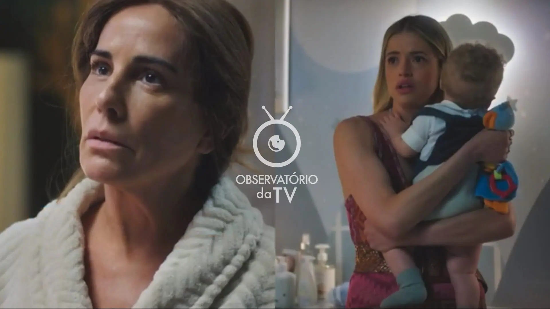 Irene (Gloria Pires) e Graça (Agatha Moreira) de Terra e Paixão