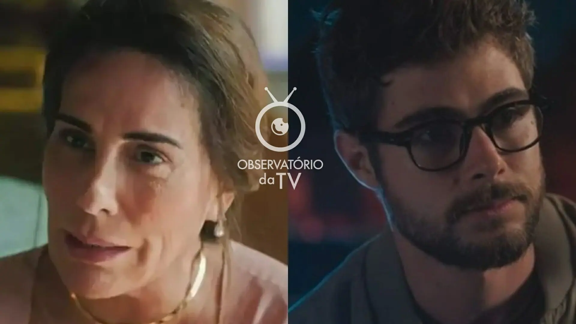 Irene (Gloria Pires) e Hélio (Rafael Vitti) de Terra e Paixão