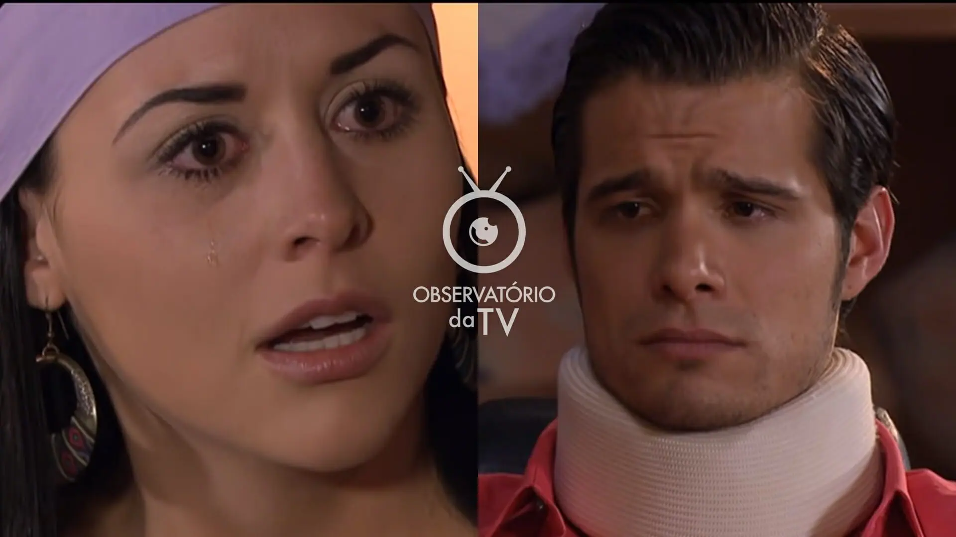 Luciana (Zuria Vega) e Patrício (Brandon Peniche) de Um Refúgio para o Amor