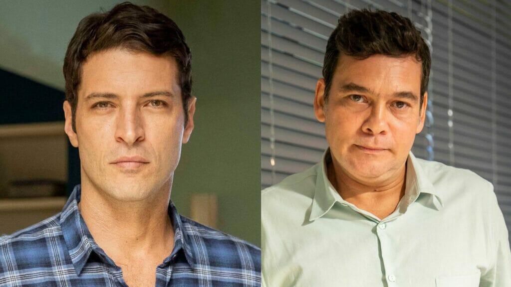 Marino (Leandro Lima) e Tadeu (Claudio Gabriel) em Terra e Paixão
