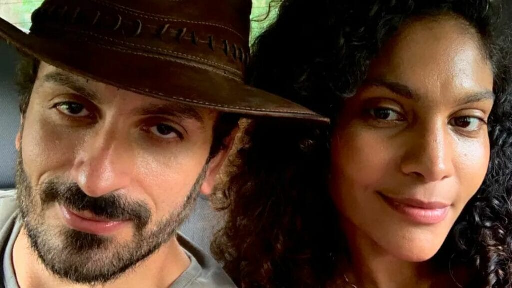 Matador (Zé Wendell) e Aline (Bárbara Reis) em Terra e Paixão