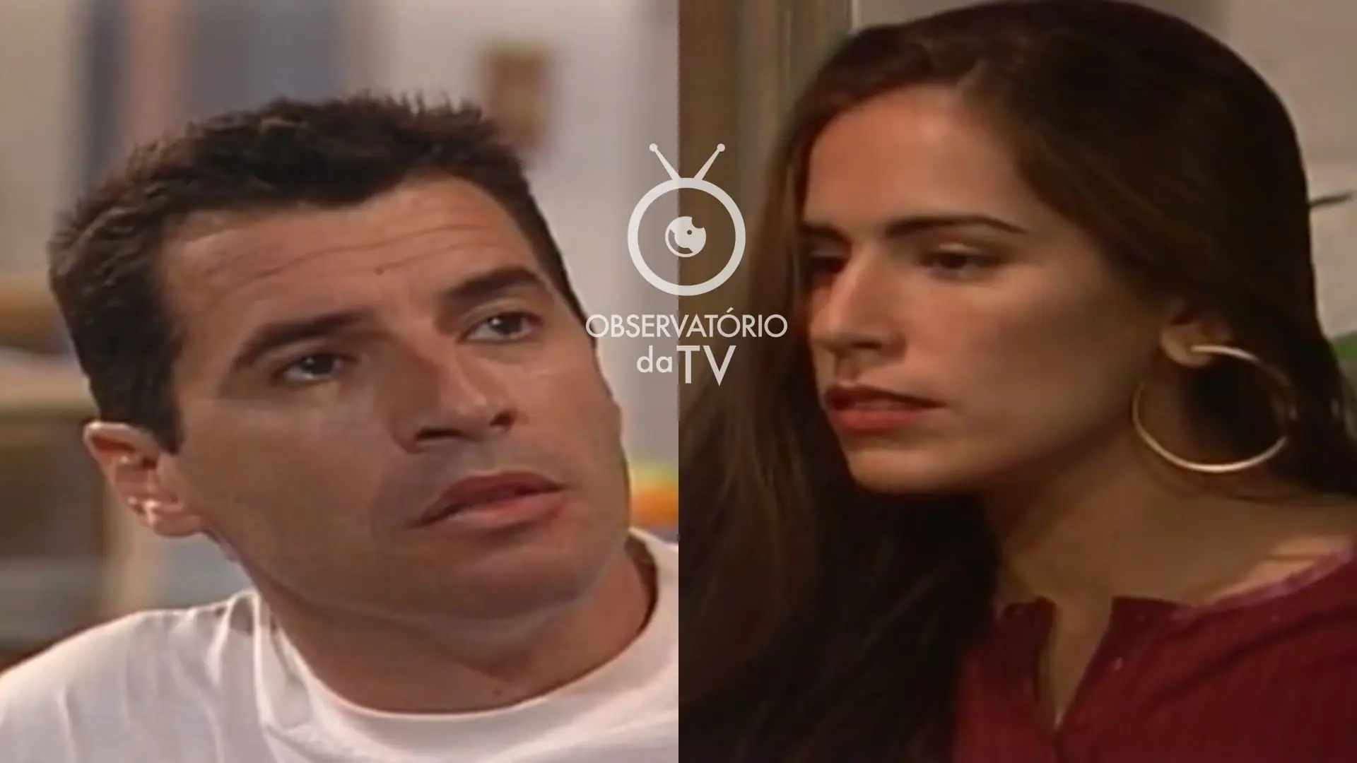 Wanderlei (Paulo Betti) e Raquel (Gloria Pires) de Mulheres de Areia
