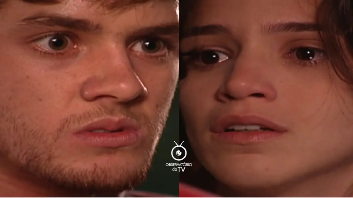 Rodrigo (Leonardo Miggiorin) e Paulinha (Roberta Gualda) de Mulheres Apaixonadas