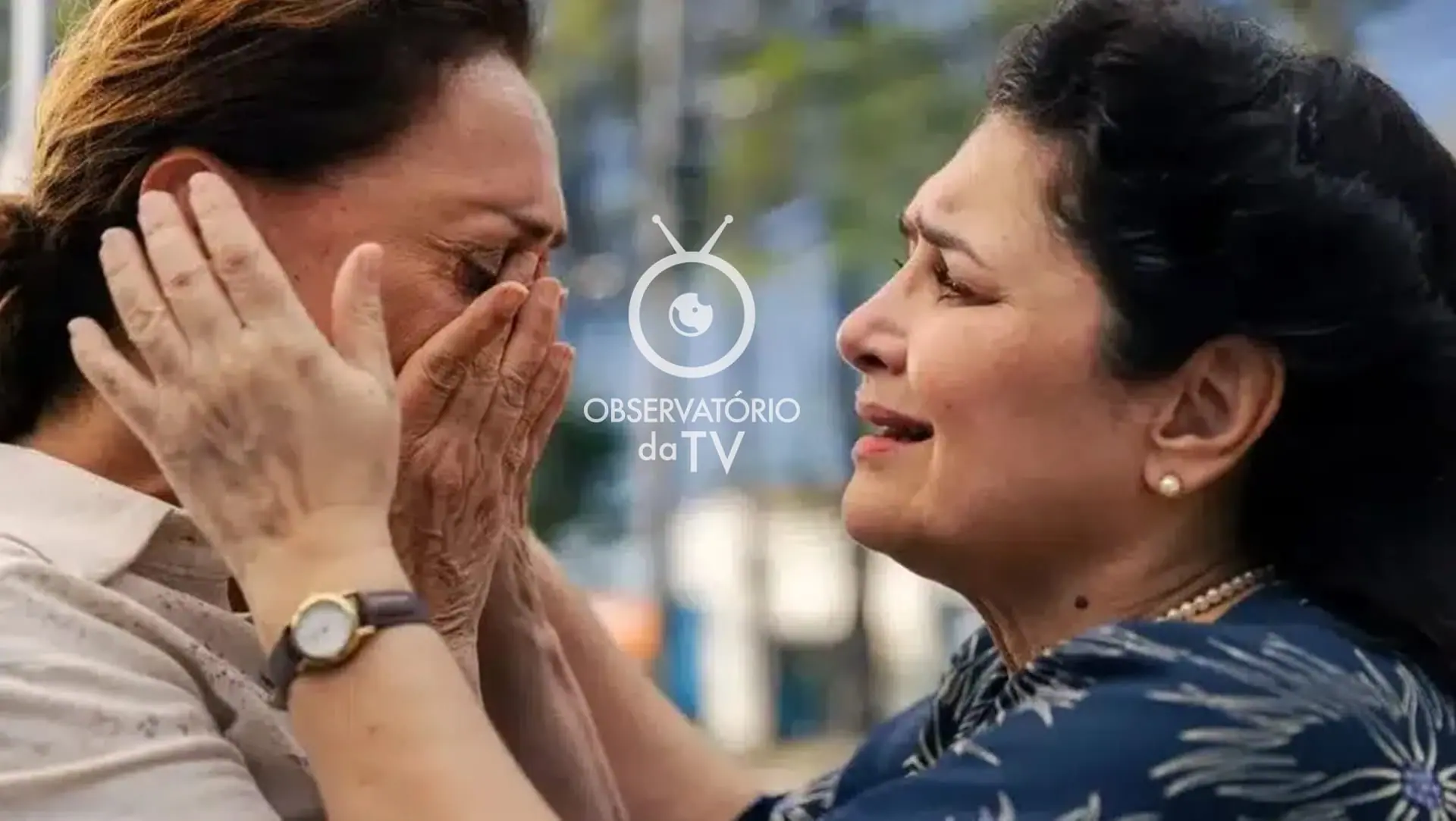 Agatha (Eliane Giardini) e Angelina (Inez Viana) de Terra e Paixão