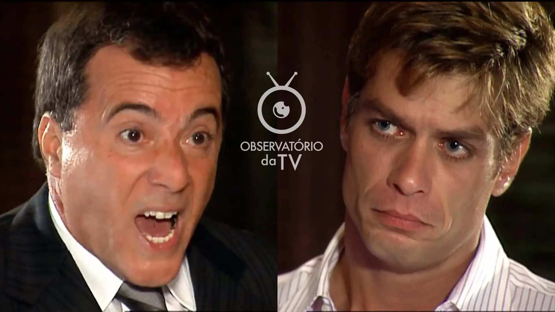 Antenor (Tony Ramos) e Daniel (Fábio Assunção) de Paraíso Tropical