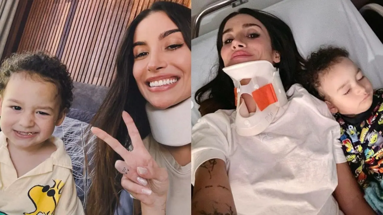 A empresária e influenciadora Bianca Andrade e seu filho Cris
