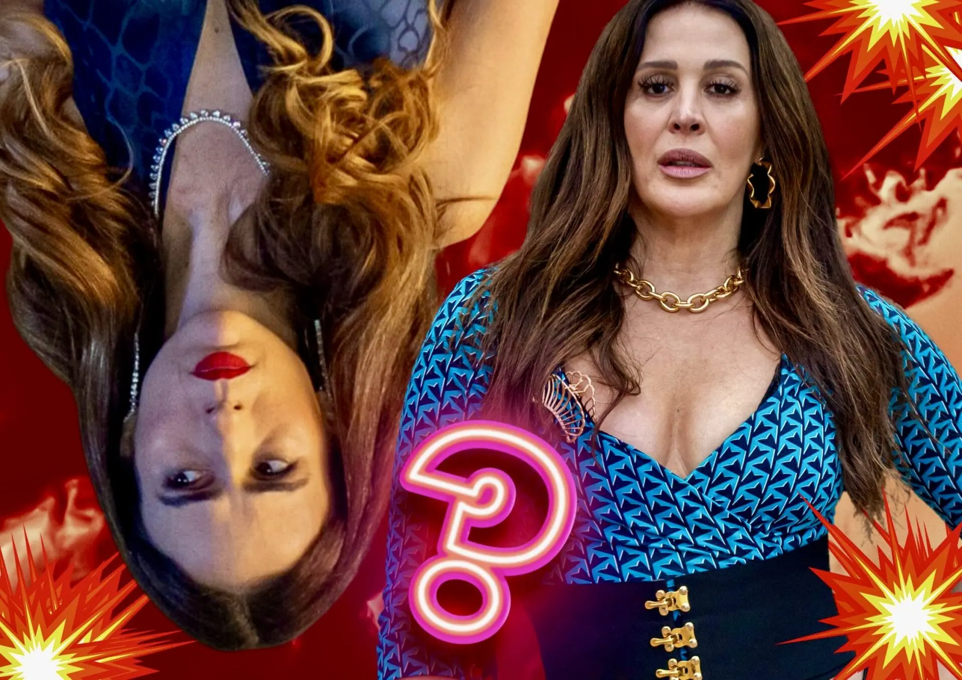 Emengarda/ Emmy (Claudia Raia) e Anely (Tata Werneck) em Terra e Paixão