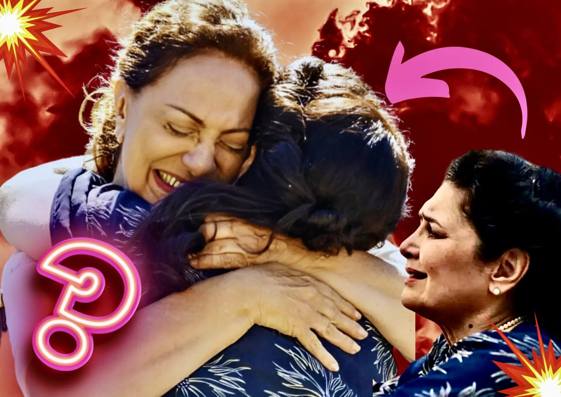 Agatha (Eliane Giardini) e Angelina (Inez Viana) em Terra e Paixão